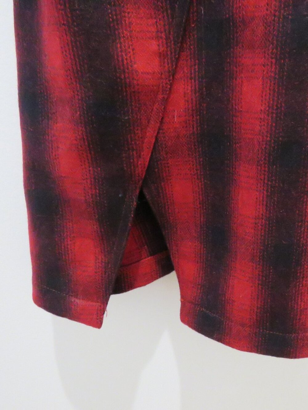 UNIF Brixton Red Plaid Wool Blend Jumper Pinafore Dress XS Punk Alt Grunge Mod - Picture 8 of 14
